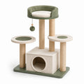 Árbol rascador para gatos con tablero MDF y cuerda sisal 60x40x90 cm