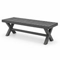 Banco de metal negro 180 cm