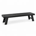 Banco de plástico reciclado negro 150 cm