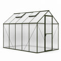 Invernadero de Policarbonato con Estructura de Aluminio 240x185x190 cm
