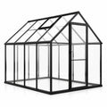 Invernadero de aluminio y vidrio templado 6 mm 250x190x195 cm
